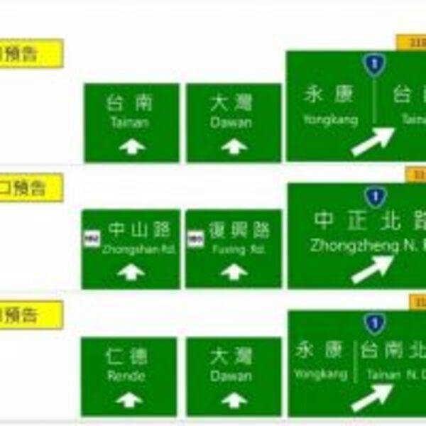 擬改國1台南交流道出口標示被罵翻　高公局急推第二版路標