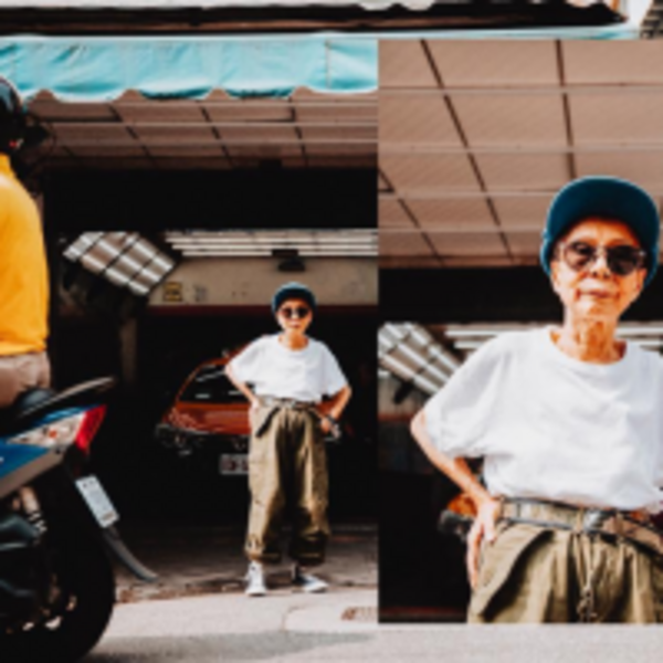 台灣最紅 “老模”！91歲潮嬷林莊月里超會穿，最愛Supreme還拍過賓士廣告！