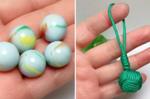 國小時候玩的彈珠不要丟，教你做成美美的小球吊飾！