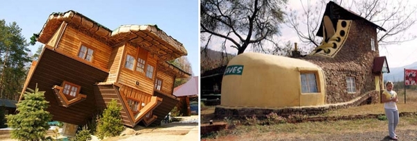 挑戰地心引力的「顛倒屋」！7個奇怪又有趣的另類房子，你最想住哪一間？