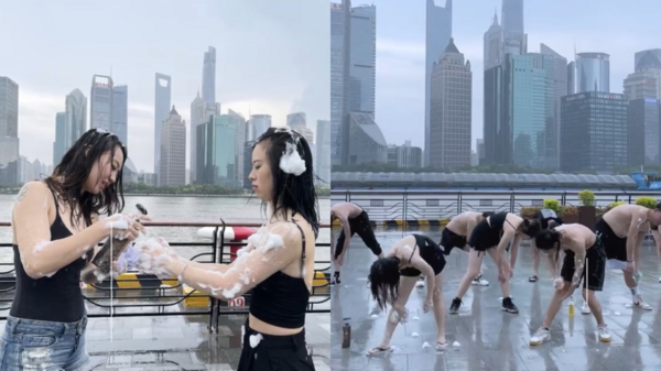 被關到悶壞？網傳「上海市民暴雨集體洗澡」遭批：誰腦子進水了
