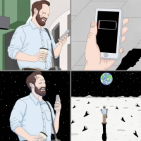 沒有手機就像世界末日？人生都是虛擬的？英國插畫家寫實描繪人性黑暗面