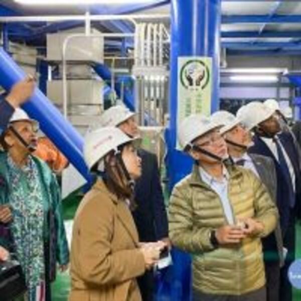 友邦駐聯合國常任代表訪問團　參訪新北八里焚化廠