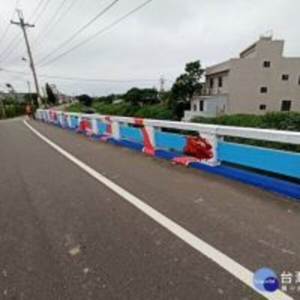 新豐鄉吹起彩繪農村風　祥龍橋面活靈活現