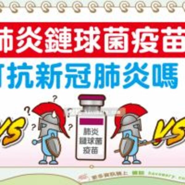 肺炎鏈球菌疫苗可抗新冠肺炎嗎？