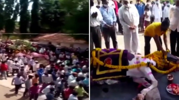 印度數百名群眾無視疫情，聚眾只為參加「一匹馬的葬禮」
