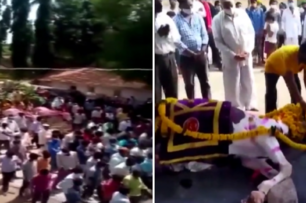 印度數百名群眾無視疫情，聚眾只為參加「一匹馬的葬禮」