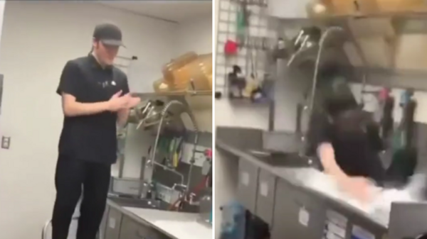 美國一男子從餐廳辭職，最後一天工作後在「廚房水槽中跳水」