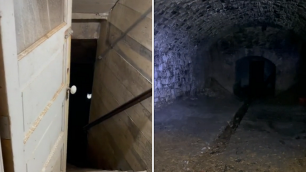 家中突然出現一「詭異的洞穴」通往地下9公尺，恐怖畫面曝光，網友直呼：「不敢住」