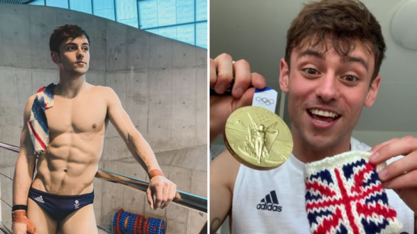 絕了！「東奧金牌選手」被拍到一邊織毛衣一邊看比賽，超狂作品被翻出網：「被奧運耽誤編織好手」