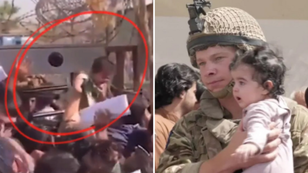 揪心畫面曝光！阿富汗母親把嬰兒扔過鐵絲網求庇護：哭求英國士兵帶走孩子