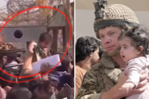 揪心畫面曝光！阿富汗母親把嬰兒扔過鐵絲網求庇護：哭求英國士兵帶走孩子