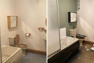 只用3天時間！英國媽媽花1800元改造浴室，網直呼：「簡約變輕奢」