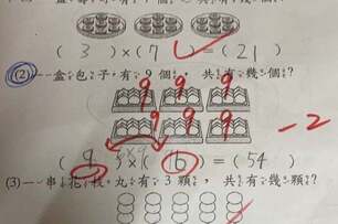 小二生寫下「6×9=54」被扣分，他看不出哪裡錯？數學老師出面解答了