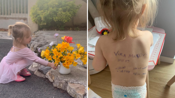 2歲女兒背上有留字！烏克蘭媽悲泣：「如果我死了，至少知道她是誰」