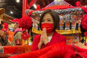 媽祖繞境！于美人曝親歷神蹟：揮旗3下「天空發生難以解釋的現象」