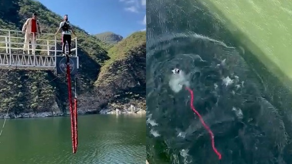 高空彈跳「繩沒綁好」男急墜13層樓高　目擊者尖叫