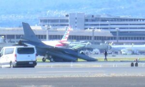 機頭著地！我國F-16戰機自美起飛「驚傳中途故障」緊急迫降檀香山