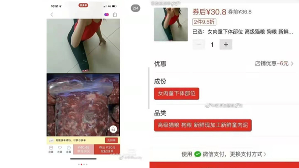 悚！中國寵物食品推「女童肉泥」嚇壞網友　疑曝內曝：是暗語