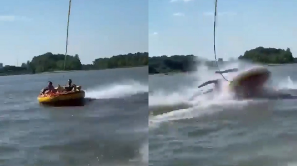 影／High玩拖曳橡皮艇遭水上摩托車側面撞上慘死　驚悚影片曝光