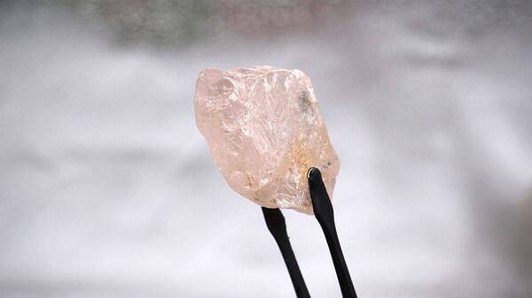 300年來最大粉鑽！非洲礦工挖出「露洛玫瑰」估值數千萬美元