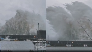 「超大型巨颱」南瑪都登陸日本！釀1死69傷　海邊掀恐怖巨浪畫面曝