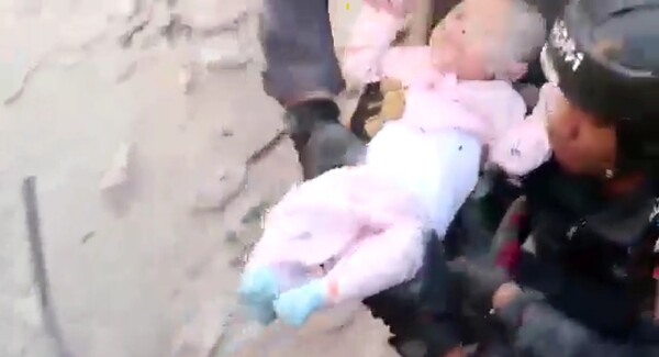 奇蹟！約旦公寓倒塌　4月大女嬰「被活埋30小時」獲救