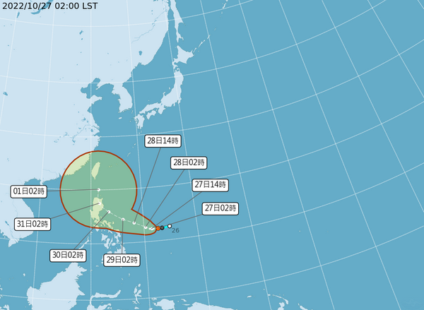 颱風「奈格」生成！今晚大變天　周末雨彈爆炸恐泡湯