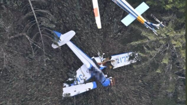 80歲阿公開滑翔機墜毀！直升機一度「救不了人」　2人卡殘骸身亡