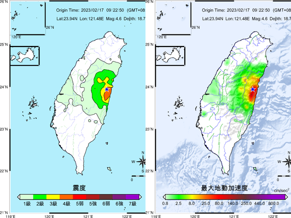 罕見！北投3.1淺層地震「恐大屯火山活動」　花蓮規模4.6連續狂晃2次