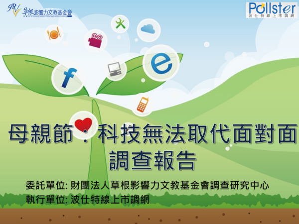 【民調發表】母親節：科技無法取代親子面對面互動 新聞稿暨調查報告