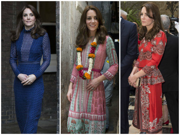 皇室時尚代言人 凱特王妃參訪印度再展天生時尚感