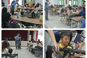 楊梅親子社團訪楊梅分局　小朋友發願「以後要當警察」