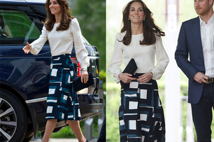 凱特王妃平價時尚作風不變！這件復古圓裙完全可以投資