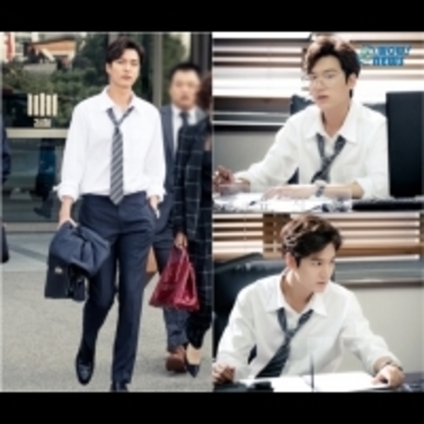 李敏鎬「藍海」劇照公開 領帶白襯衫變身檢察官