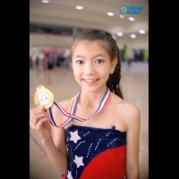 童星吳若瑄參加花式溜冰 不負眾望勇奪冠軍