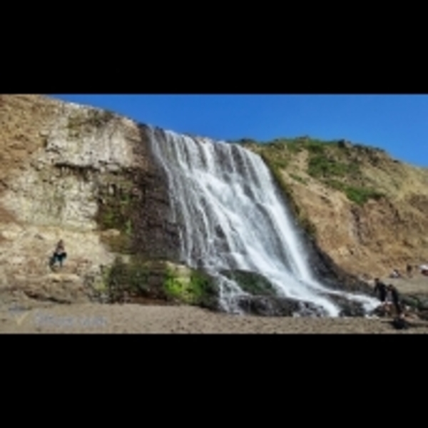 天龍國的海濱瀑布：Alamere Falls