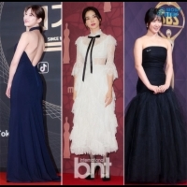 韓女星紅毯性感迷人 盤點三款最美禮服