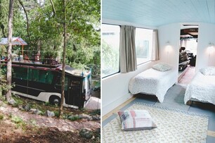 週末想遠離塵囂？北歐神秘森林裡的巴士設計旅店不能錯過！