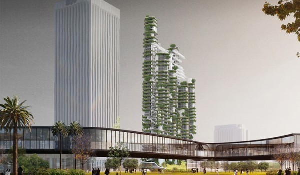 真正的垂直綠化 MAD洛杉磯的「雲走廊」帶著綠建築走入雲端