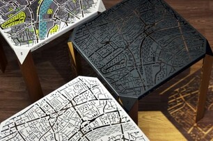 讓我們看著地圖一起遙想倫敦　Hasan Agar設計感地圖邊桌