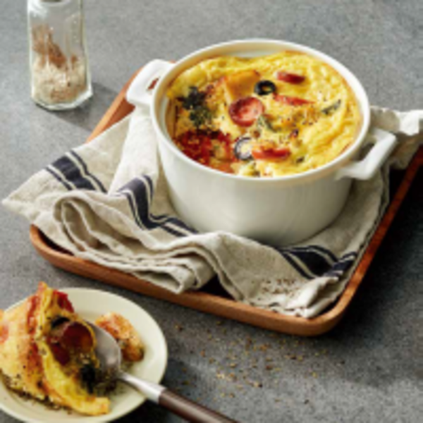 【少油．超美味，氣炸鍋料理】- 義式菠菜烘蛋