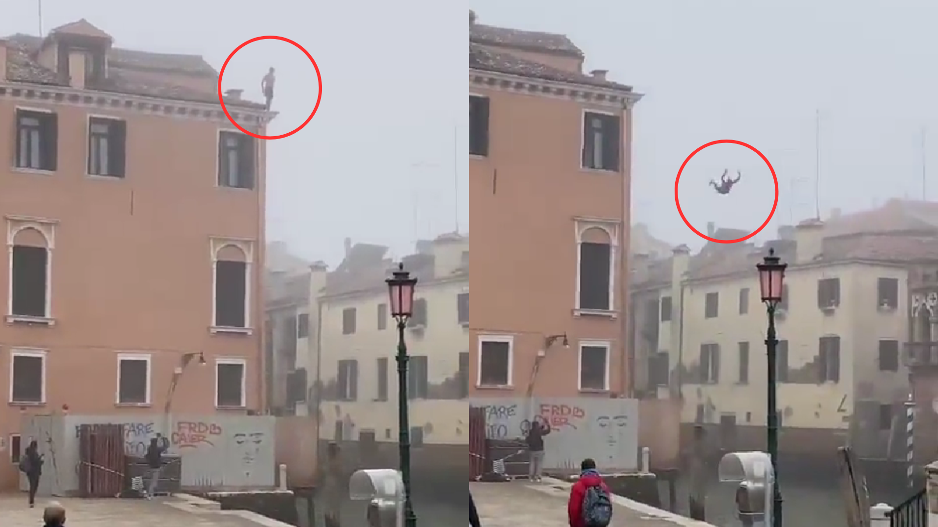 義大利男拍片「爬高樓跳威尼斯運河」！市長氣炸：我要頒最蠢證書給他
