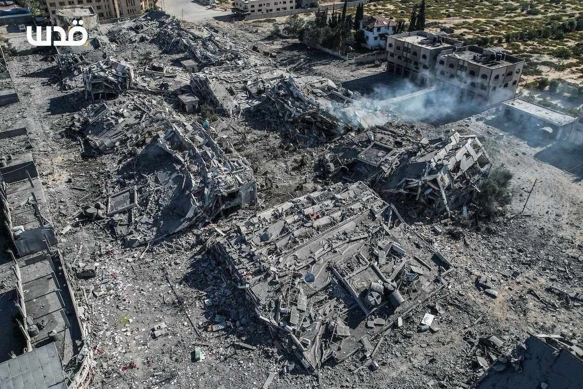 加薩被炸成廢墟