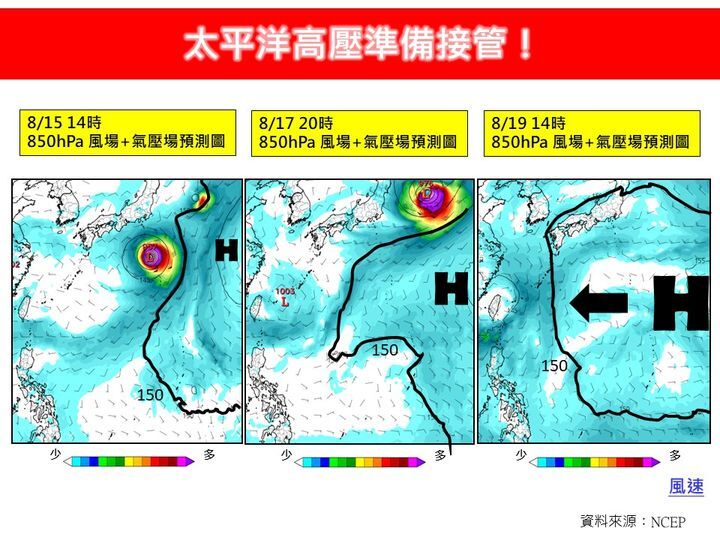 太平洋高壓準備接管