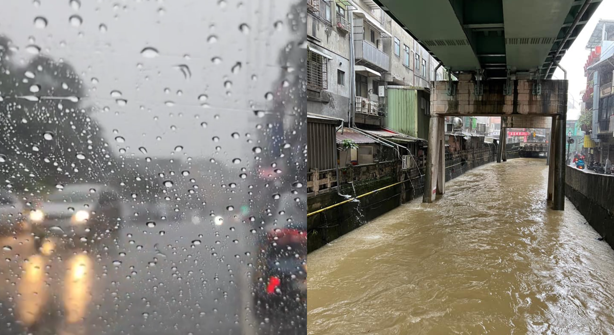 基隆暴雨畫面曝光！「2地區」小時雨量已破29毫米　網哀嚎：比颱風天嚴重