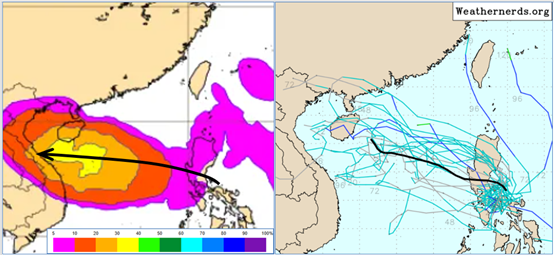 正值颱風好發期台灣恐面臨雙颱威脅