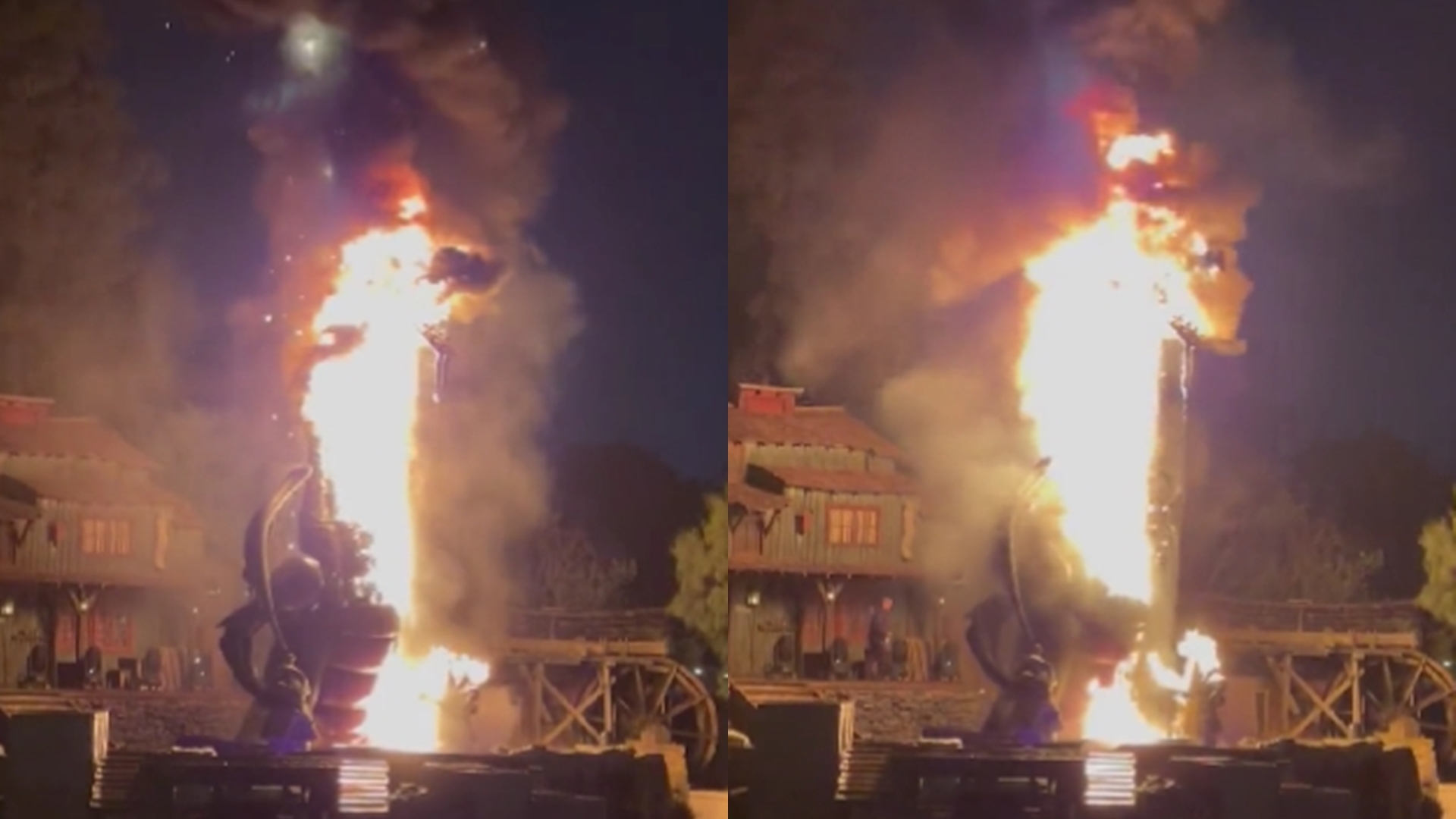 美迪士尼罕見出事！巨龍燒成「超大火蜥蜴」　遊客還以為加碼演出