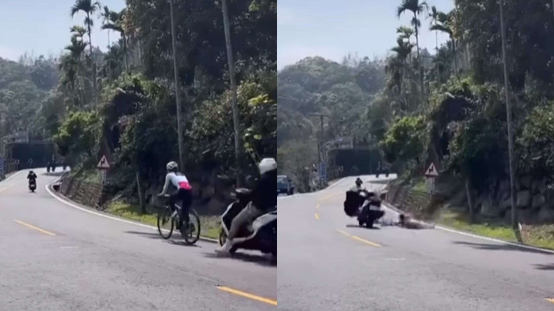 驚悚瞬間！17歲飆車猴「高速鏟飛單車女」　網一看默哀：準備賠到賣腎