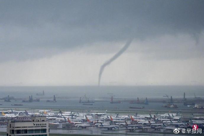 香港驚現「水龍捲」！「海面貫穿雲層」畫面曝光　專家示警：恐有暴雨